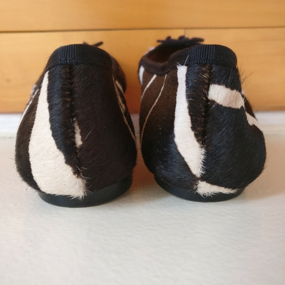 Coach Florabelle Zebra Print Ballet Flats Sz 7.5 - Picture 8 of 11